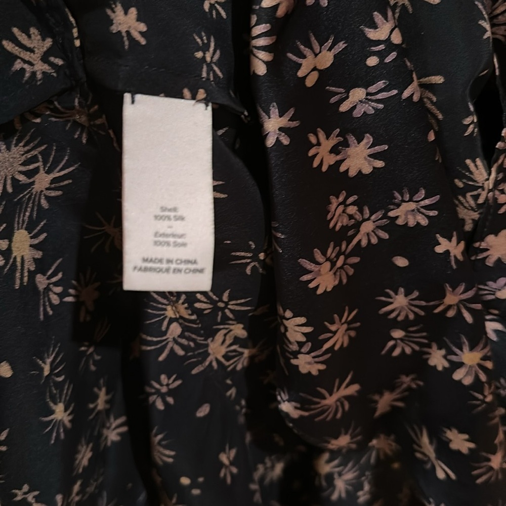 Cinq á sept Floral Black and Pink Women's Top - Picture 4 of 4
